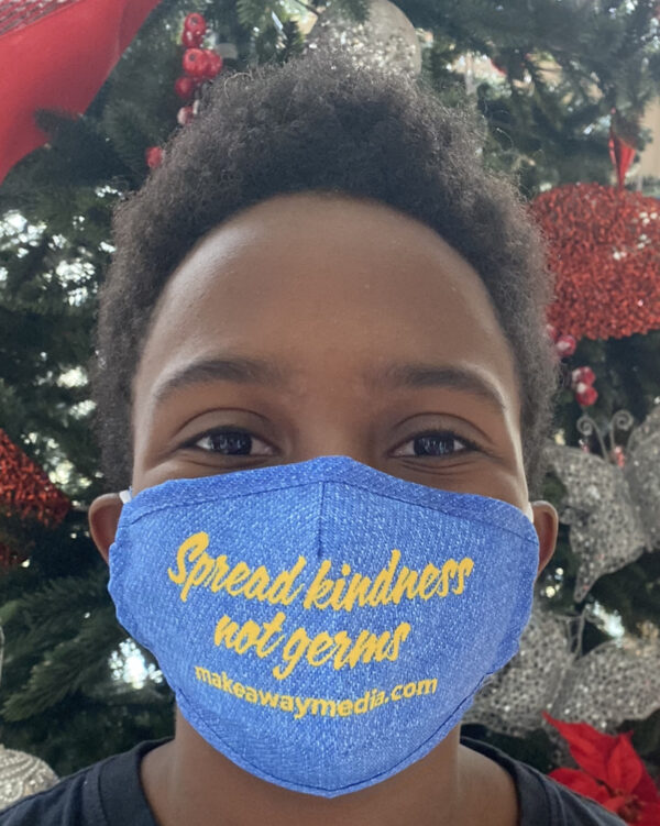 Kids Mask "Spread Kindness Not Germs"